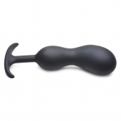 Черный массажер простаты с утяжелителями Premium Silicone Weighted Prostate Plug XL - 20,8 см. - XR Brands - в Камышине купить с доставкой