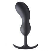 Черный массажер простаты с утяжелителями Premium Silicone Weighted Prostate Plug XL - 20,8 см. - XR Brands - в Камышине купить с доставкой