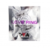 Прозрачное виброкольцо с двумя вибропульками - Toyfa Basic - в Камышине купить с доставкой