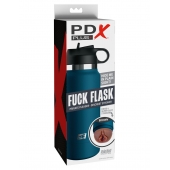 Смуглый мастурбатор-вагина в синей колбе F*ck Flask - Pipedream - в Камышине купить с доставкой