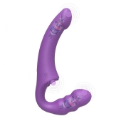 Фиолетовый безремневой страпон Straples Strap-On Dildo - Erokay - купить с доставкой в Камышине