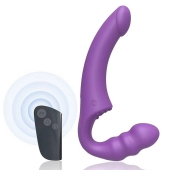 Фиолетовый безремневой страпон Straples Strap-On Dildo - Erokay - купить с доставкой в Камышине
