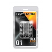 Прозрачная насадка с шипами STAY HARD COCK SLEEVE 01 CLEAR - Blush Novelties - в Камышине купить с доставкой