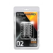 Прозрачная насадка на пенис с шишечками STAY HARD COCK SLEEVE 02 CLEAR - Blush Novelties - в Камышине купить с доставкой