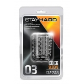 Прозрачная насадка с шипами и шишечками STAY HARD COCK SLEEVE 03 CLEAR - Blush Novelties - в Камышине купить с доставкой