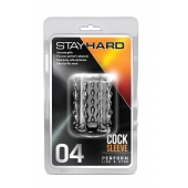 Прозрачная насадка с бороздками STAY HARD COCK SLEEVE 04 CLEAR - Blush Novelties - в Камышине купить с доставкой