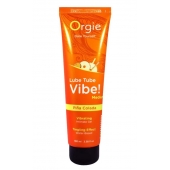 Гель с эффектом вибрации Lube Tube Vibe Medium Pina Colada - 100 мл. - ORGIE - купить с доставкой в Камышине