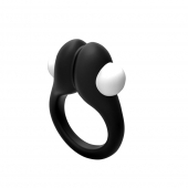 Черное эрекционное кольцо Zippy Vibrating Ring With Bullet - Adrien Lastic - в Камышине купить с доставкой