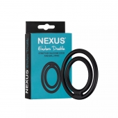 Черное двойное эрекционное кольцо Nexus Enduro Double - Nexus Range - в Камышине купить с доставкой