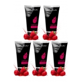 Набор из 5 съедобных лубрикантов JUJU со вкусом малины - JuJu - купить с доставкой в Камышине