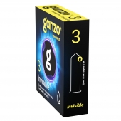 Супертонкие презервативы Ganzo Invisible - 3 шт. - Ganzo - купить с доставкой в Камышине