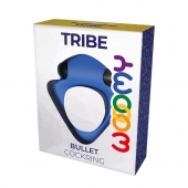 Синее эрекционное кольцо Wooomy Tribeс с вибрацией - Adrien Lastic - в Камышине купить с доставкой