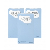 Набор из 3 упаковок ультратонких презервативов Pleasure Lab (по 12 шт.) - Pleasure Lab - купить с доставкой в Камышине