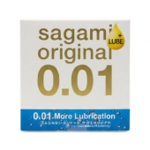 Увлажнённый презерватив Sagami Original 0.01 Extra Lub - 1 шт. - Sagami - купить с доставкой в Камышине