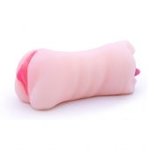 Телесный двусторонний мастурбатор - вагина и ротик - Boys of Toys - в Камышине купить с доставкой