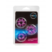 Набор из 3 лиловых эрекционных колец различной формы - Erowoman-Eroman - в Камышине купить с доставкой