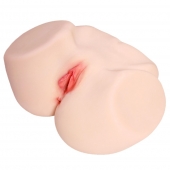 Мастурбатор-полуторс с двойным слоем материала и вибрацией Jenny Onahole Real Vagina - KOKOS - в Камышине купить с доставкой