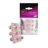 Прозрачная сквозная насадка на пенис с цветными шариками - Erowoman-Eroman - в Камышине купить с доставкой