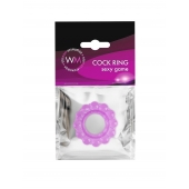 Лиловое эрекционное кольцо с 2 рядами стимулирующих шариков - Erowoman-Eroman - в Камышине купить с доставкой