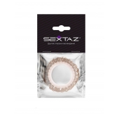 Эрекционное кольцо с бежевыми «ресничками» - Sextaz - в Камышине купить с доставкой