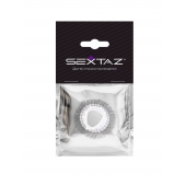 Эластичное эрекционное кольцо с длинными черными «ресничками» - Sextaz - в Камышине купить с доставкой