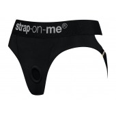 Черные трусики для насадок Heroine Lingerie Harness - size XL - Strap-on-me - купить с доставкой в Камышине