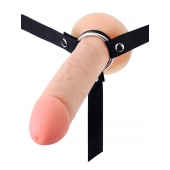 Мужской полый страпон на регулируемых ремешках - 22 см. - Sex Expert - купить с доставкой в Камышине