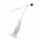 Белая кожаная плеть - 50 см. - Pecado - купить с доставкой в Камышине