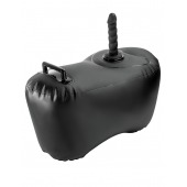 Черное надувное кресло с платформой для фиксации дилдо Body Dock Inflatable Love Seat - Pipedream - купить с доставкой в Камышине