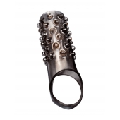 Дымчатая насадка на пенис с выпуклостями - 12 см. - Sex Expert - в Камышине купить с доставкой