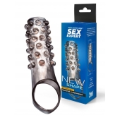 Дымчатая насадка на пенис с выпуклостями - 11 см. - Sex Expert - в Камышине купить с доставкой