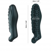 Серая силиконовая насадка на пенис с подхватом Manwan Ryzer - Manwan - в Камышине купить с доставкой