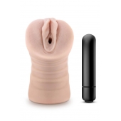 Телесный мастурбатор-вагина Ayumi с вибрацией - Blush Novelties - в Камышине купить с доставкой