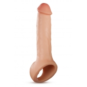 Телесная насадка-удлинитель Thrive 8.75 Inch Realistic Penis Extender Sleeve - 22,2 см. - Blush Novelties - в Камышине купить с доставкой
