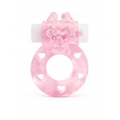 Розовое эрекционное виброкольцо в форме зайчика - 1137 - в Камышине купить с доставкой
