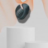 Серый сквозной мастурбатор с вибрацией Manwan Starter - Manwan - в Камышине купить с доставкой