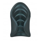 Серый сквозной мастурбатор с вибрацией Manwan Starter - Manwan - в Камышине купить с доставкой