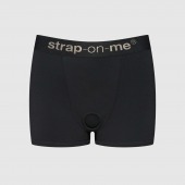 Черные трусики-боксеры для фиксации насадок Strap-on-me Harness Lingerie Allure - size XS - Strap-on-me - купить с доставкой в Камышине