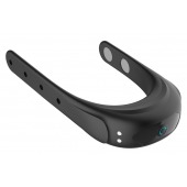 Черное эрекционное виброкольцо на ремешках - Boys of Toys - в Камышине купить с доставкой