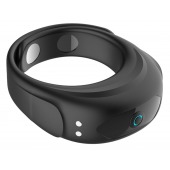 Черное эрекционное виброкольцо на ремешках - Boys of Toys - в Камышине купить с доставкой