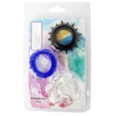 Набор из 3 эрекционных колец разного цвета и рельефа - Boys of Toys - в Камышине купить с доставкой