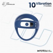 Синее интерактивное эрекционное виброкольцо Rank - Intoyou - в Камышине купить с доставкой