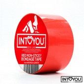 Красный скотч для фиксации Non-Sticky Bondage Tape - 15 м. - Intoyou - купить с доставкой в Камышине