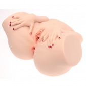 Телесный мастурбатор-полуторс Barbie - Naked Factory - в Камышине купить с доставкой