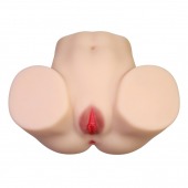 Телесный мастурбатор с 2 любовными отверстиями Olivia - Baile - в Камышине купить с доставкой