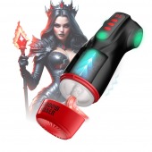 Интерактивный мастурбатор Raven с вакуумом, вибрацией и подсветкой - Shots Media BV - в Камышине купить с доставкой