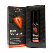 Жидкий вибратор Orgie High Voltage Strawberry - 15 мл. - ORGIE - купить с доставкой в Камышине