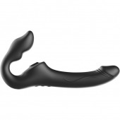 Черный безремневой страпон с 3 моторами - Ibiza - купить с доставкой в Камышине