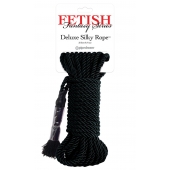 Черная веревка для фиксации Deluxe Silky Rope - 9,75 м. - Pipedream - купить с доставкой в Камышине