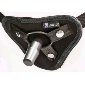 Страпон с 2 насадками и вибрацией UniStrap - 20 и 18 см. - LOVETOY (А-Полимер) - купить с доставкой в Камышине